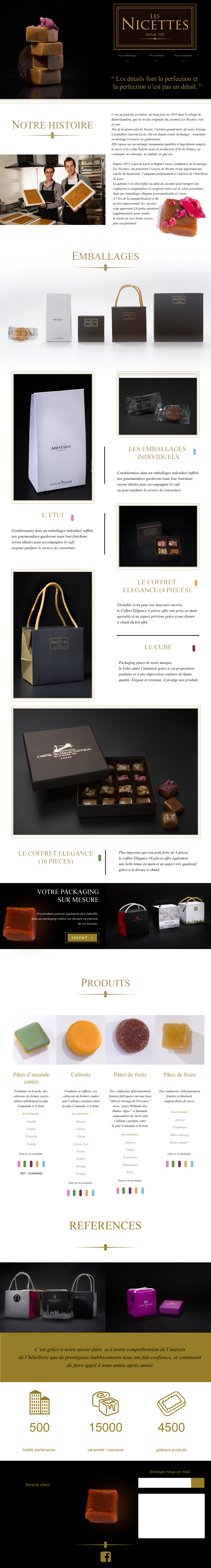 maquette de la homepage 2